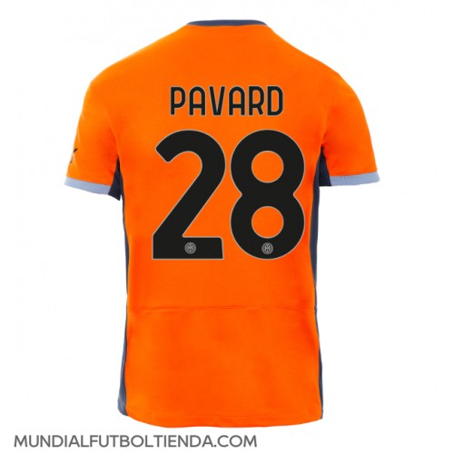Camiseta Inter Milan Benjamin Pavard #28 Tercera Equipación Replica 2023-24 mangas cortas